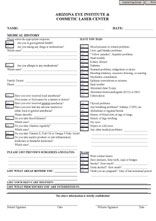 Health questionnaire
