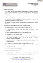 Notice of privacy practices