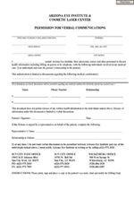 Patient permission for verbal communication